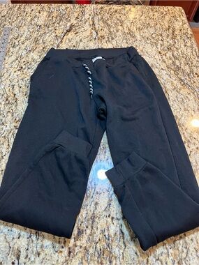 Unisex Black Jogger Sweatpants - Comfortable Everyday Bottoms thrill large